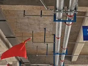 三水管廊支架的安装方法